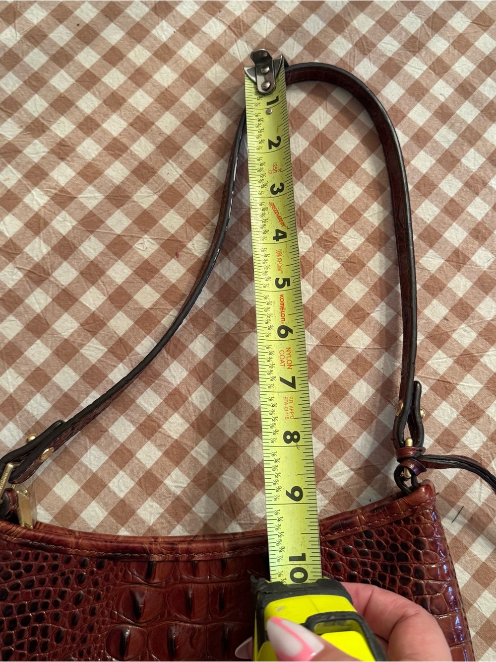 Brahmin Pecan Anytime Mini Melbourne Leather Handbag w/ matching Jane Wallet - Picture 14 of 14